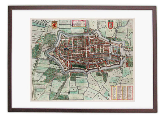 Alkmaar - oude kaart van Blaeu