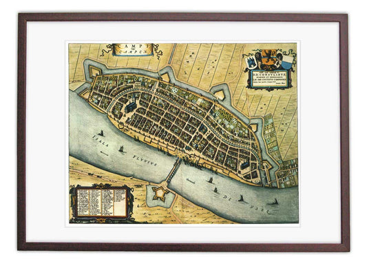 Kampen - oude kaart van Blaeu