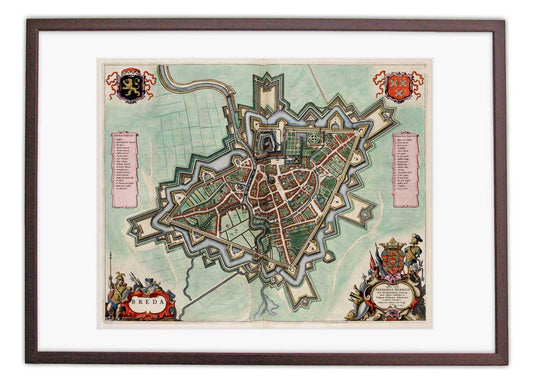 Oude kaart Breda - Uit de Atlas van Loon