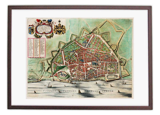 Oude kaart Nijmegen - Uit de Atlas van Loon