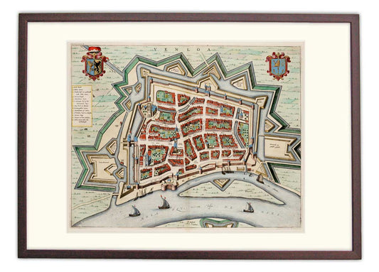 Oude kaart Venlo - Blaeu