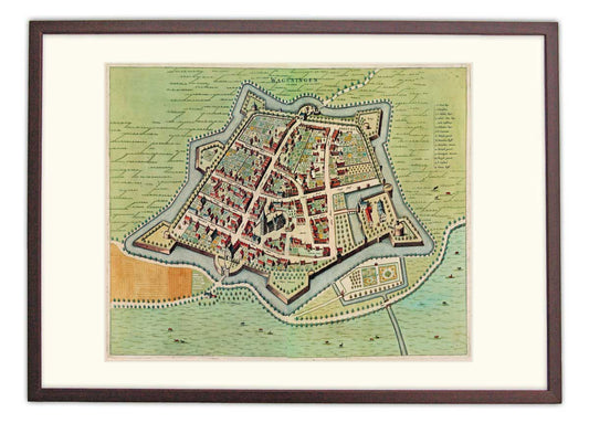 Oude kaart Wageningen - atlas Frederick de Wit