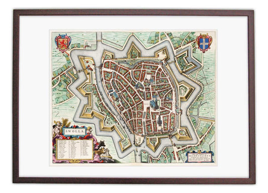 Oude kaart Zwolle - Uit de Atlas van Loon