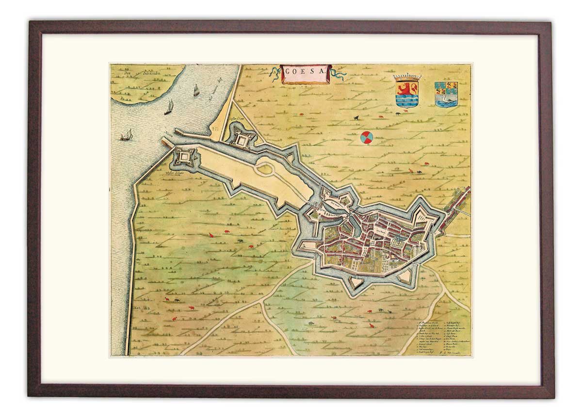 Goes - oude kaart Atlas De Wit