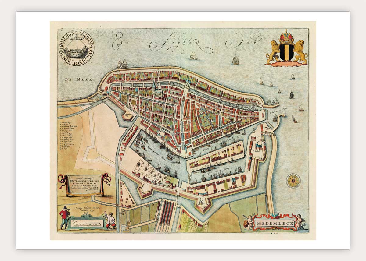 Medemblik - oude kaart Atlas De Wit