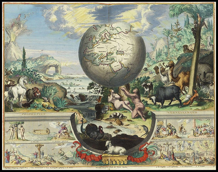 Wie met het inkleuren van oude kaarten zijn brood verdiende, was een 'afzetter'