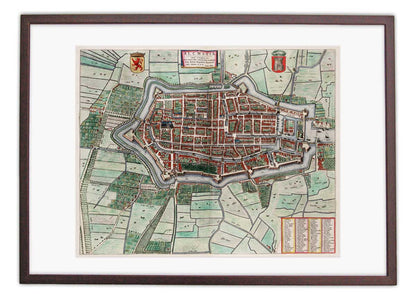 Alkmaar - oude kaart van Blaeu