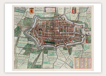 Alkmaar - oude kaart van Blaeu