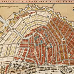 Amsterdam - oude kaart van Visscher