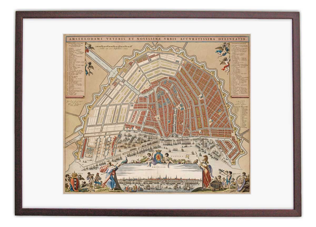 Amsterdam - oude kaart van Visscher