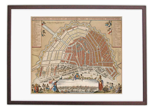 Amsterdam - oude kaart van Visscher