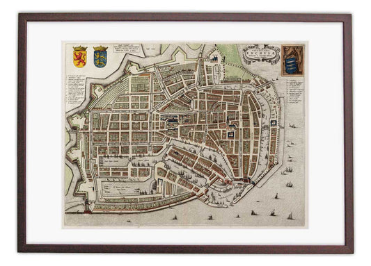 Enkhuizen - oude kaart van Blaeu