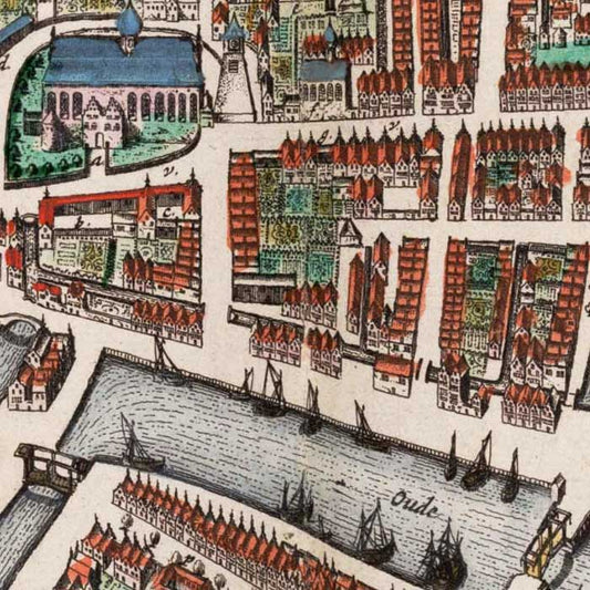 Enkhuizen - oude kaart van Cornelis Biens
