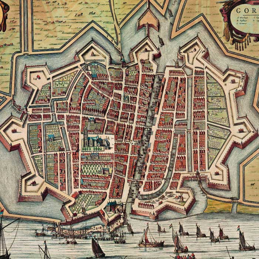 Gorinchem - oude kaart De Wit