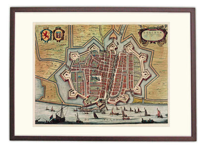 Gorinchem - oude kaart De Wit