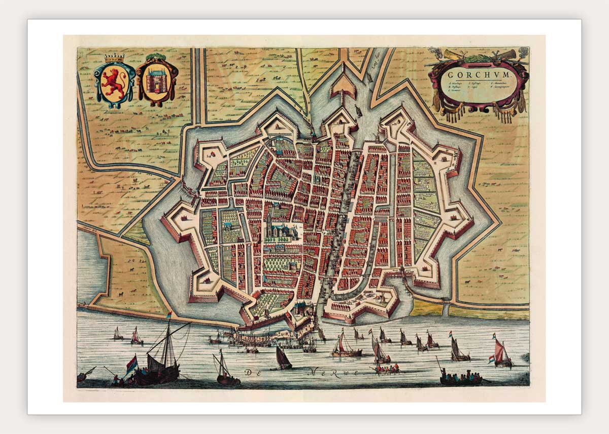 Gorinchem - oude kaart De Wit