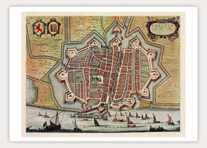 Gorinchem - oude kaart De Wit