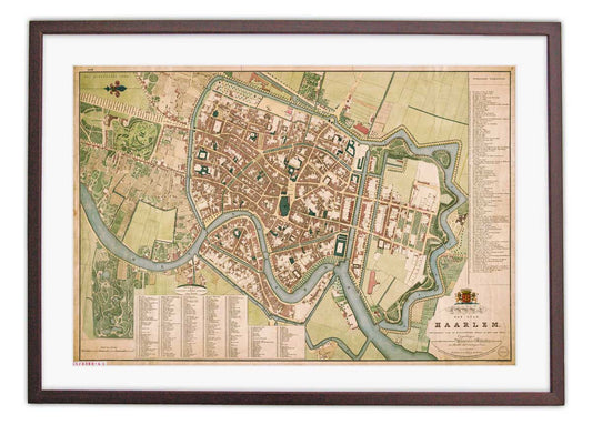 Haarlem - oude kaart van Nautz