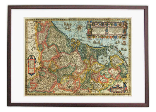 Nederland - Inferioris Germaniae - Oude kaart van Willem Blaeu