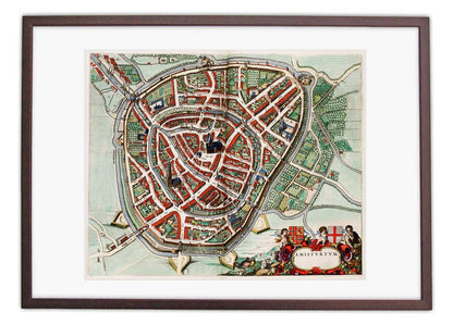 Oude kaart Amersfoort - Uit de Atlas van Loon