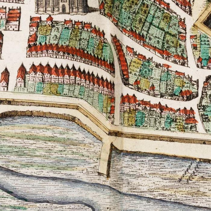 Oude kaart Arnemuiden - Uit de Atlas van Loon