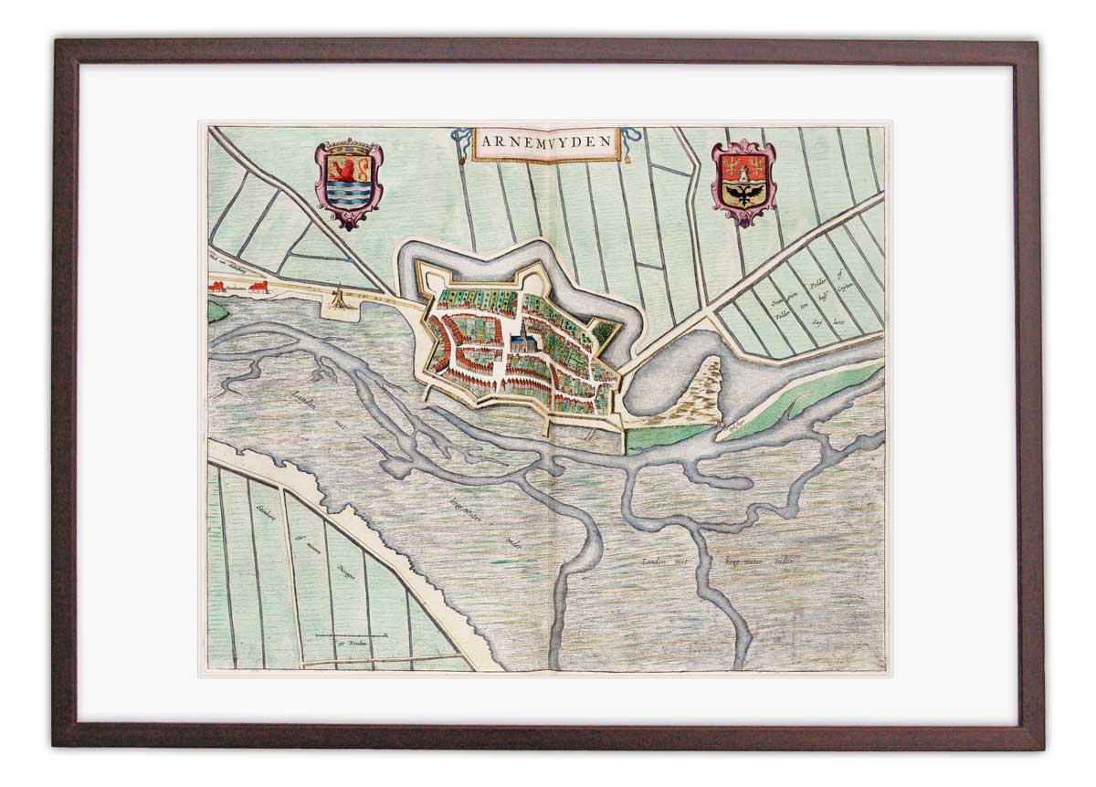Oude kaart Arnemuiden - Uit de Atlas van Loon