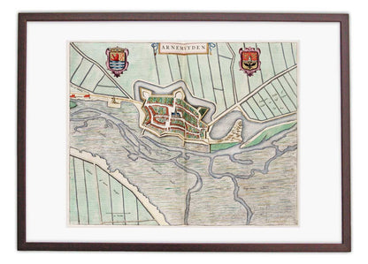 Oude kaart Arnemuiden - Uit de Atlas van Loon