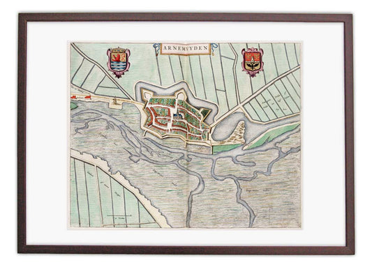 Oude kaart Arnemuiden - Uit de Atlas van Loon