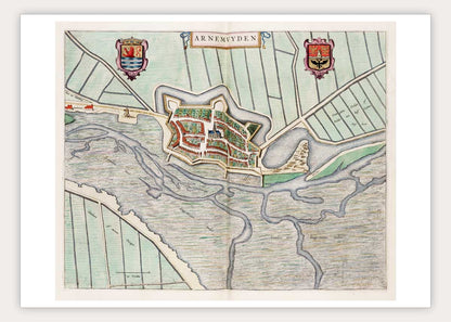 Oude kaart Arnemuiden - Uit de Atlas van Loon
