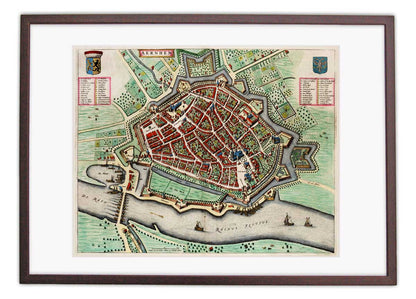 Oude kaart Arnhem - Uit de Atlas van Loon