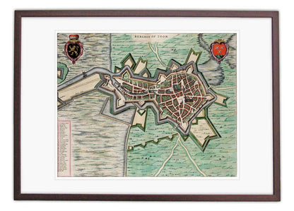Oude kaart Bergen op Zoom - Blaeu