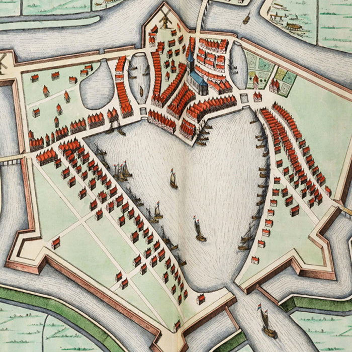 Oude kaart Blokzijl - Uit de Atlas van Loon