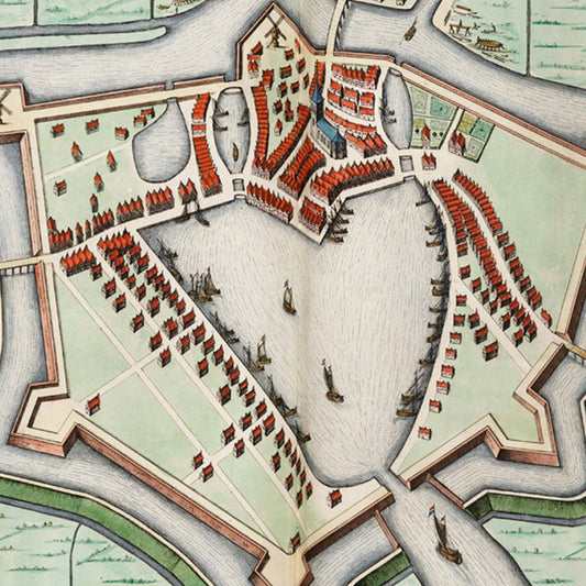 Oude kaart Blokzijl - Uit de Atlas van Loon