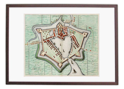 Oude kaart Blokzijl - Uit de Atlas van Loon
