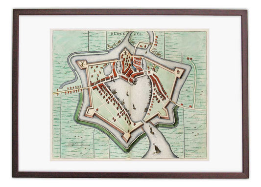 Oude kaart Blokzijl - Uit de Atlas van Loon