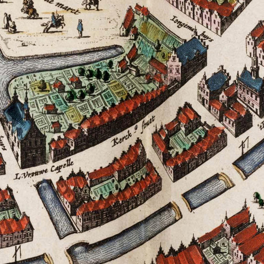 Oude kaart Bolsward - Uit de Atlas van Loon