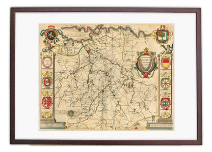 Oude kaart Brabant - Blaeu