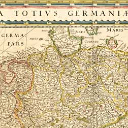 Oude kaart Centraal Europa door Blaeu