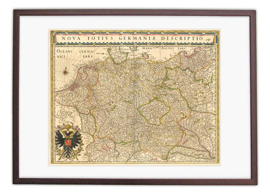 Oude kaart Centraal Europa door Blaeu