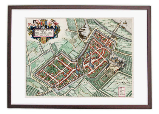 Oude kaart Culemborg - Uit de Atlas van Loon