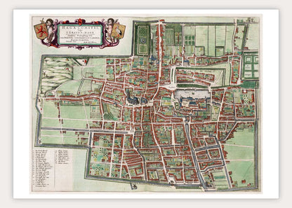 Oude kaart Den Haag - Uit de Atlas van Loon