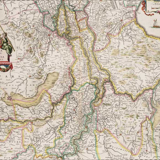 Oude kaart Gelderland - Atlas van Loon