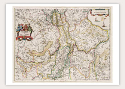 Oude kaart Gelderland - Atlas van Loon