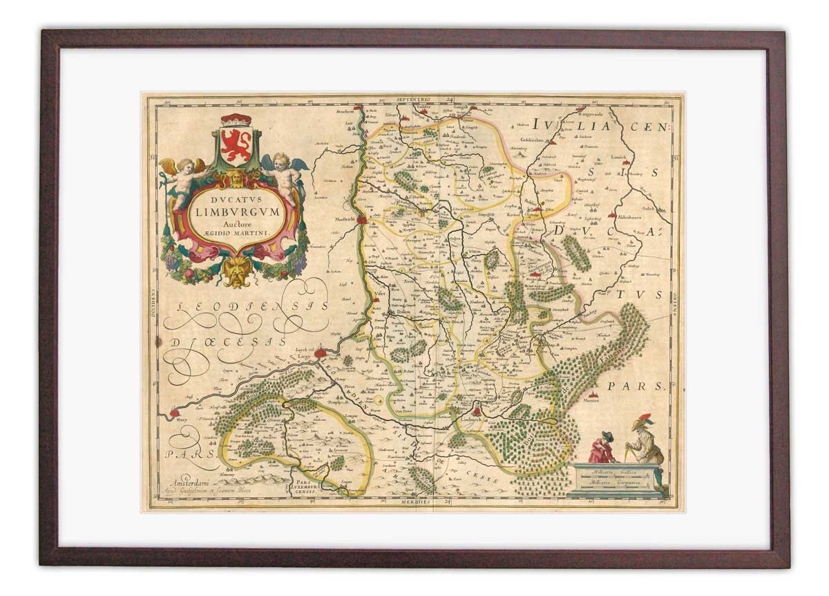Oude kaart Graafschap Limburg - Blaeu