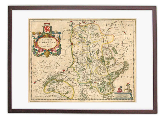 Oude kaart Graafschap Limburg - Blaeu
