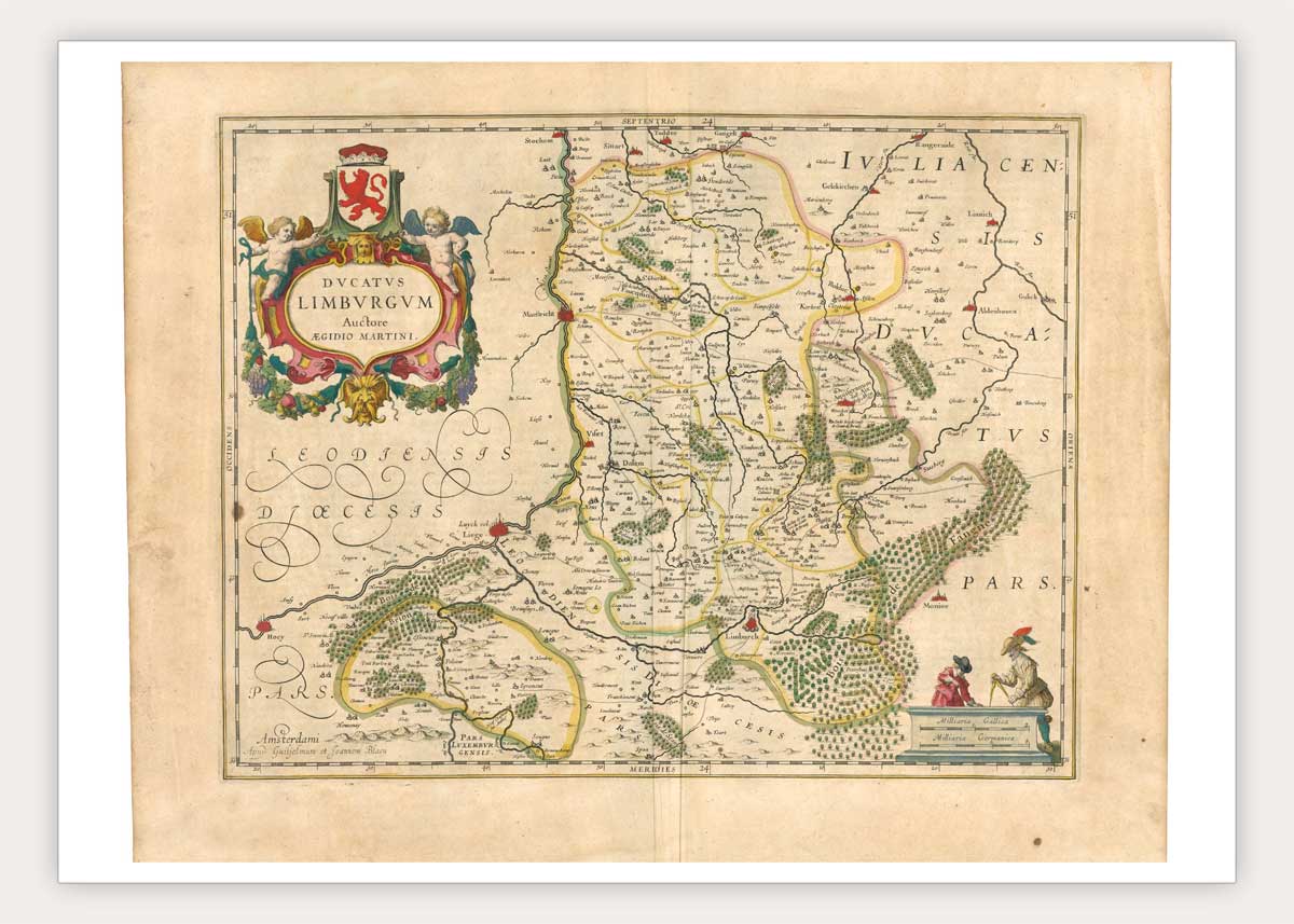 Oude kaart Graafschap Limburg - Blaeu