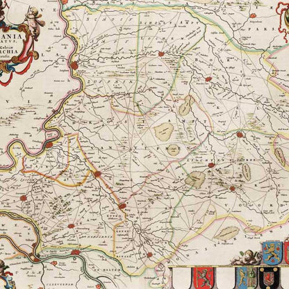 Oude kaart Graafschap Zutphen