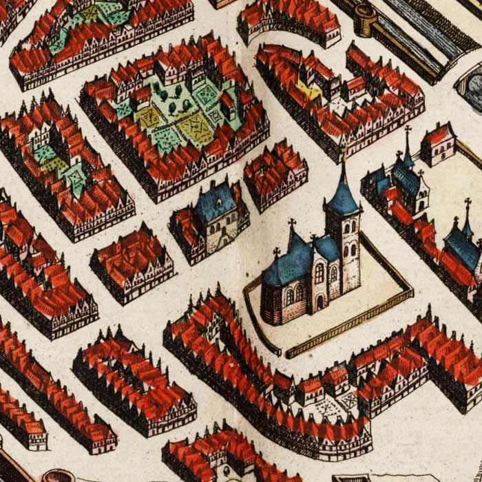 Oude kaart Grave - Blaeu
