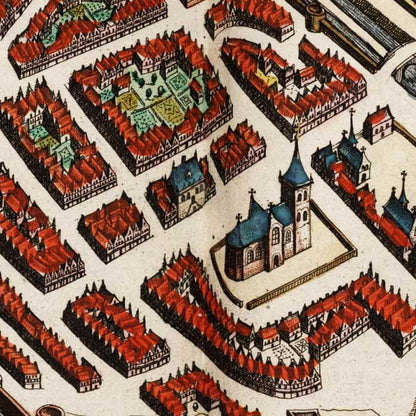 Oude kaart Grave - Blaeu