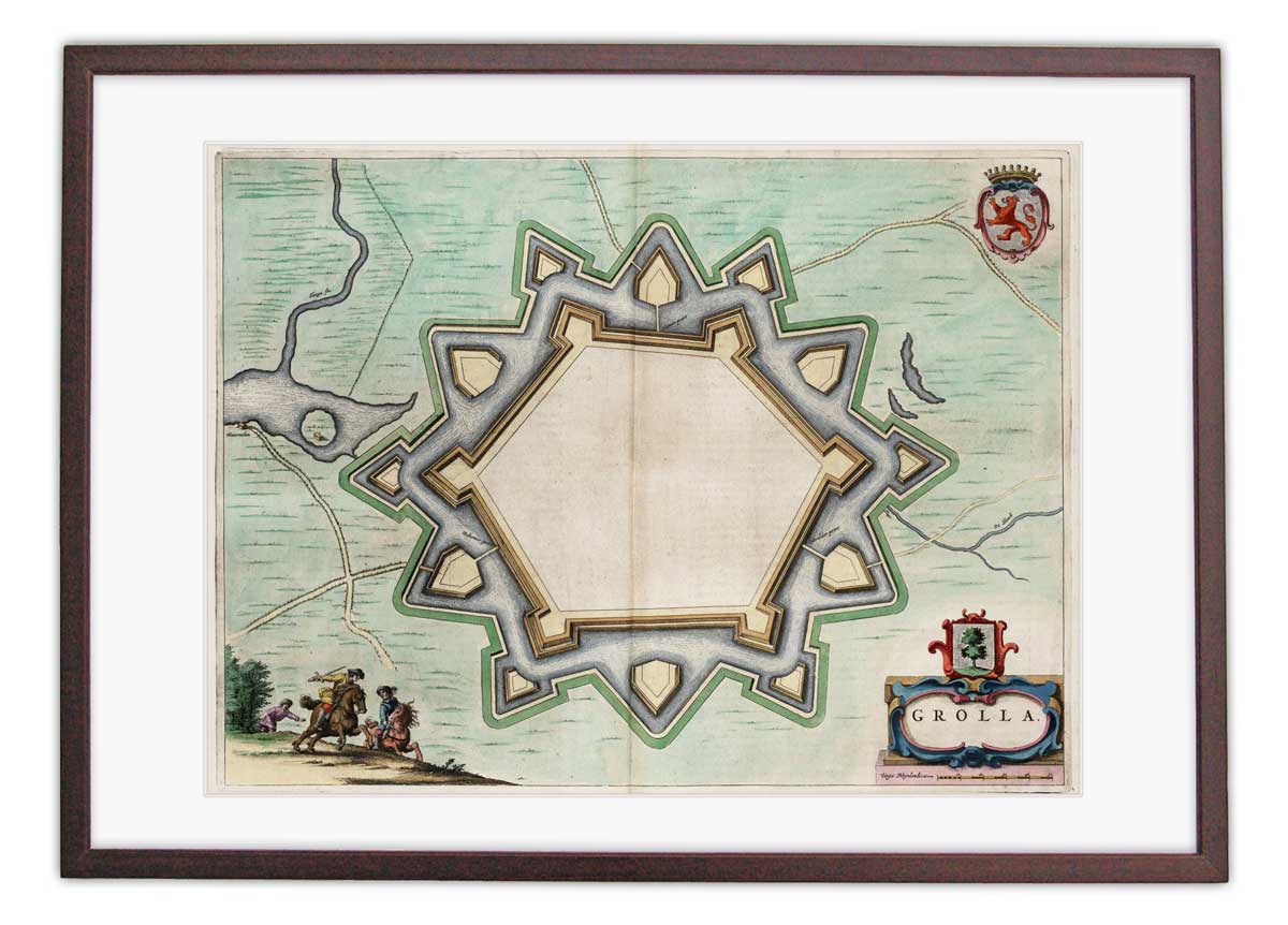 Oude kaart Groenlo - Blaeu